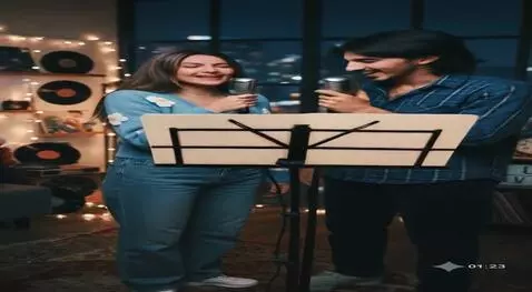 AI Video from prompt: Love  song lufi type me banao ladka english me g