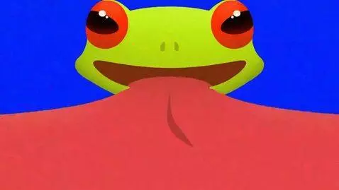 AI Video from prompt: Animate the frog from the reference image while 