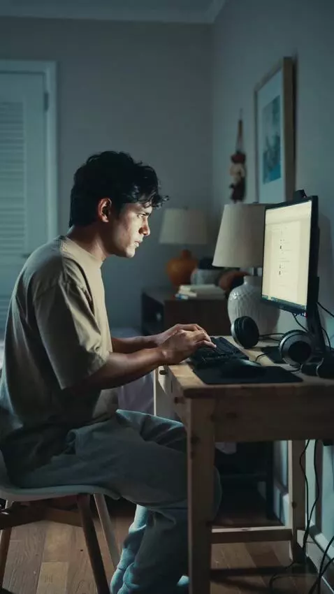 AI Video from prompt: **SCENE 1 — THE ORDINARY NIGHT**  Use the upload