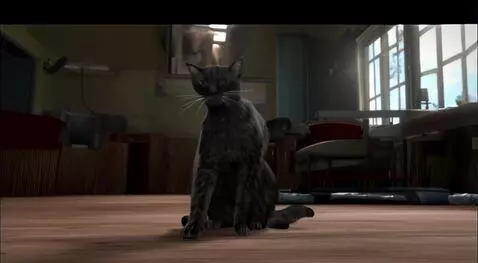 AI Video from prompt: The Cat Who Knocked Twice"  I was working late w
