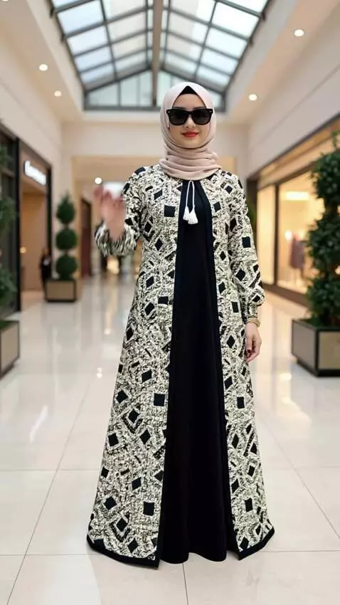 AI Video from prompt: Seorang wanita tersebut melambaikan tangannya ke