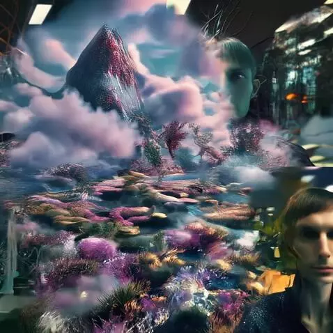 AI Video from prompt: this guy is in another place, on a fabulous plan