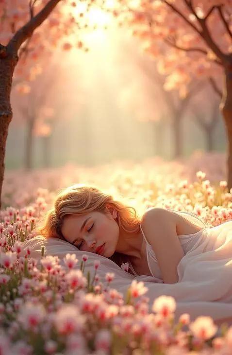 AI Video from prompt: A cinematic scene, A young woman in a white semi