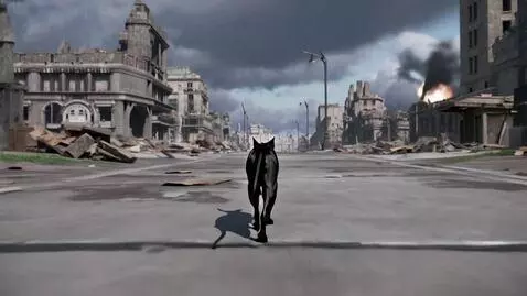 AI Video from prompt: Crysis game with cat