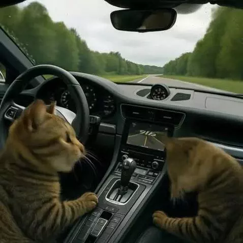 AI Video from prompt: Conducen a velocidad extrema,risas,vertigo,adren