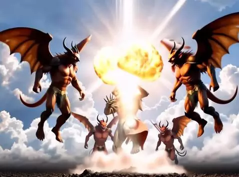 AI Video from prompt: Create a large light that blows-up and makes the