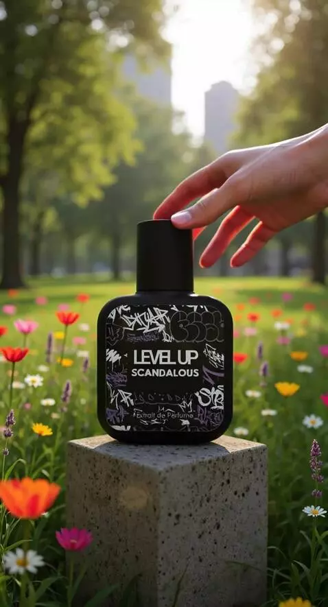 AI Video from prompt: sebuah tangan tersebut memegang parfume tersebut