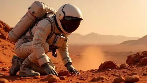 AI Video from prompt: Astronauta esplora Marte