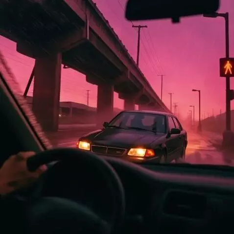 AI Video from prompt: Animate a cinematic rainy evening city scene vie