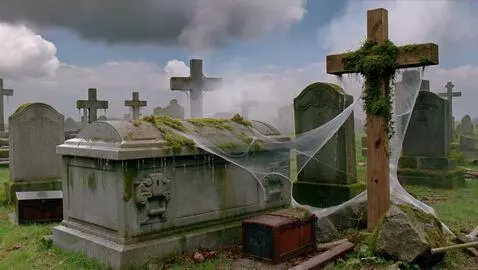 AI Video from prompt: Mildew, threnody, marrow, spore, carrion, creak,