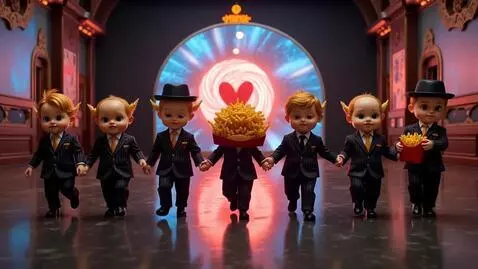 AI Video from prompt: The Synthekai Dapper Gangster Babies are enterin