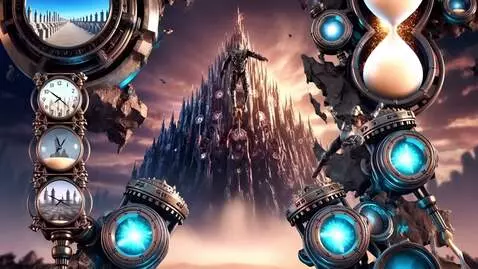 AI Video from prompt: Render a 7-second mind-bending 3D video game tim