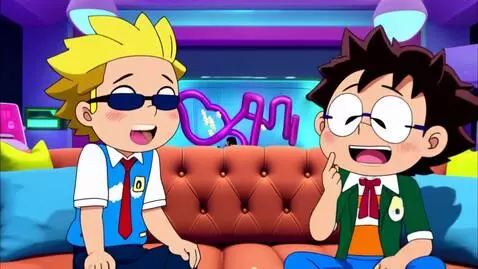 AI Video from prompt: Generate a 5-second anime comedy intro from this
