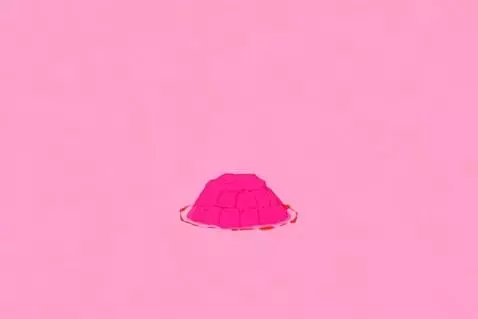 AI Video from prompt: Bright pink pudding