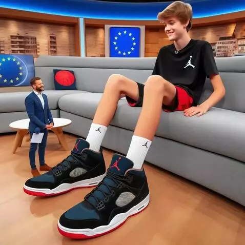 AI Video from prompt: Boy moves with the they hug each other presenter