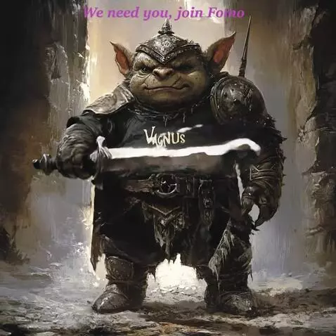 AI Video from prompt: The warrior raises his sword to the sky and poin