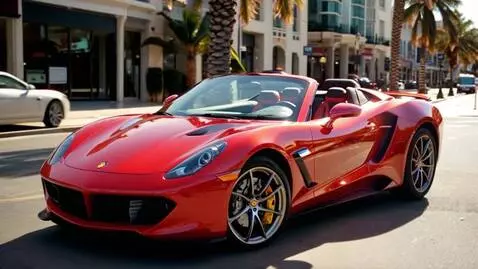 AI Video from prompt: Convertible Ferrari in Miami
