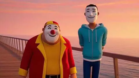 AI Video from prompt: Make vlog with motu patlu