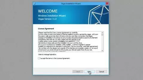 AI Video from prompt: Windows Installation Vegas Wizard Vegas Version 
