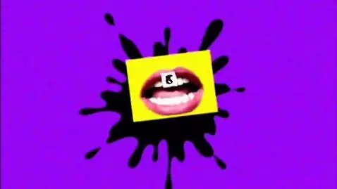 AI Video from prompt: An purple background, A black splatter appears, 