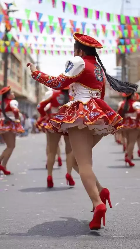 AI Video from prompt: The girl is dancing the samba and doing a piroue