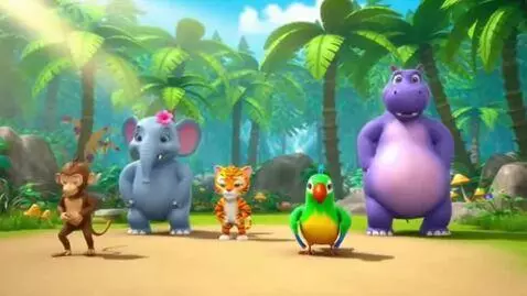 AI Video from prompt: Create a bright, colorful 2-minute animated kids