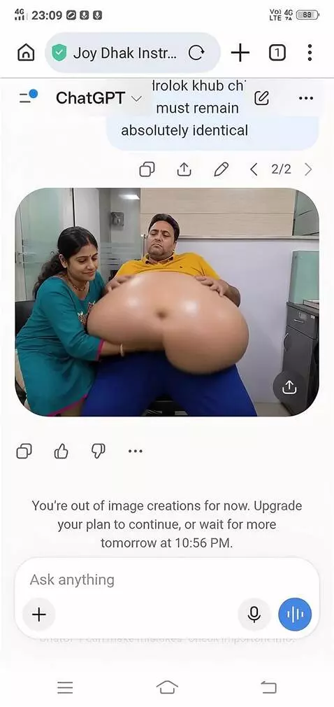 AI Video from prompt: Create a video where this lady has suddenly kept
