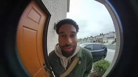 AI Video from prompt: @marvaethosjerry at your ring door bell