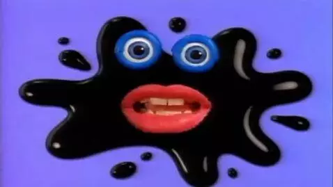 AI Video from prompt: Over a static light violet background, a black i