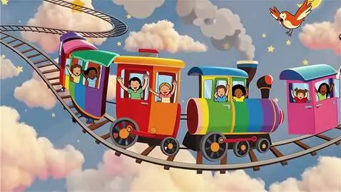 AI Video from prompt: The Rainbow Train   [Intro — Chug along!] All ab