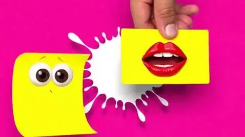 AI Video from prompt: First: Appears a Pink Screen With a White Ink Sp