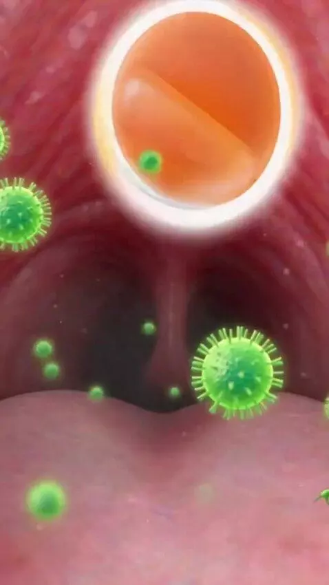 AI Video from prompt: TV Strepsils Commercial Language: Thailand ​Scen