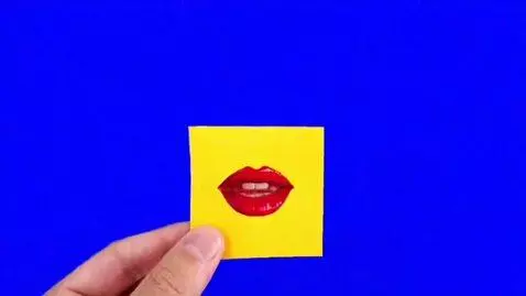 AI Video from prompt: First: Appears a Blue Screen With a White Ink Sp
