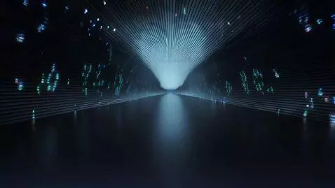 AI Video from prompt: Time tunnel that is infinite. It has an entry th