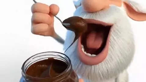 AI Video from prompt: He takes out a jar labeled "Bobozhir," then he t