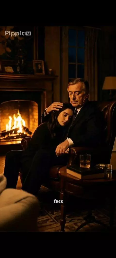 AI Video from prompt: He puts a beautiful fur blanket on her.