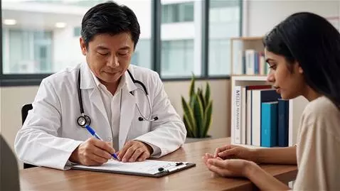 AI Video from prompt: **Video prompt:** A professional doctor sitting 