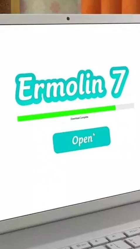 AI Video from prompt: The character siting on chair at laptop when sai