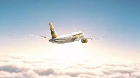 AI Video from prompt: Shantketan films airplane tvc