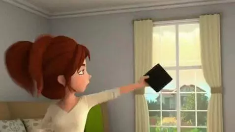 AI Video from prompt: This character stands in front of his mother and