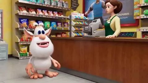 AI Video from prompt: Buba walked into the store and said in Russian, 