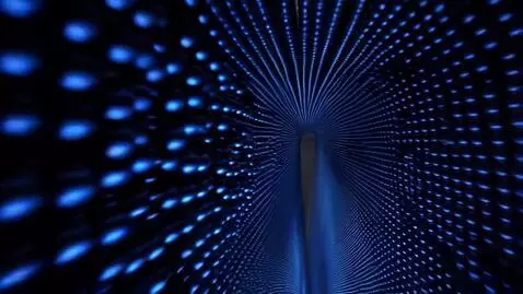 AI Video from prompt: POV movement through a tunnel filled with solid 
