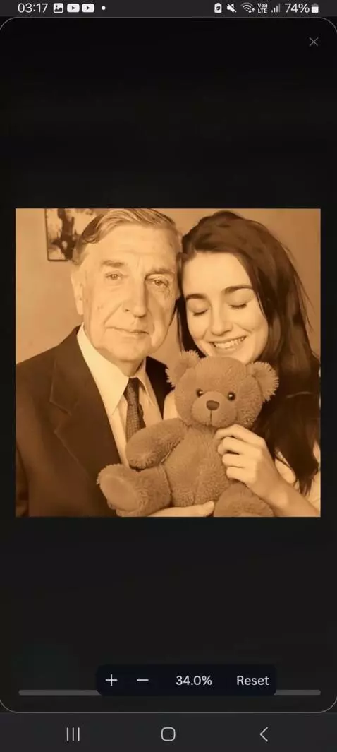 AI Video from prompt: He strokes her hair when she is crying.