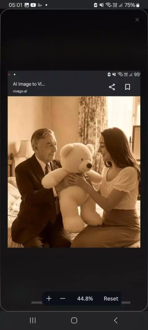 AI Video from prompt: He comforts her.