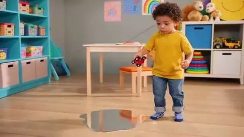 AI Video from prompt: Boy peeing on the floor