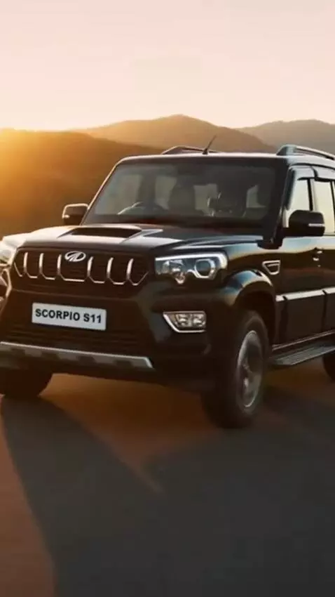AI Video from prompt: Mahindra scorpio  s11 cinematic  video