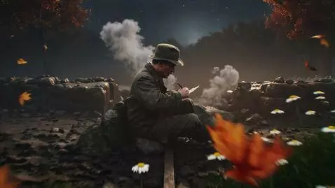 AI Video from prompt: A cinematic, surreal, and moody short film in th