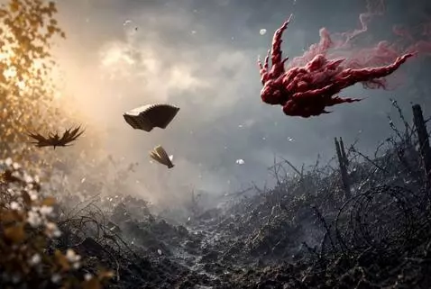 AI Video from prompt: A cinematic, surreal, and moody short film in th