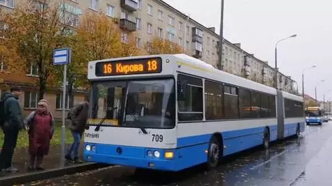 AI Video from prompt: The Minsk bus.