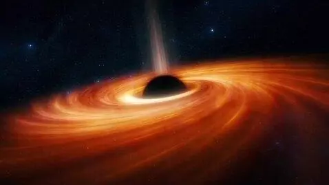 AI Video from prompt: 100 sets a black hole